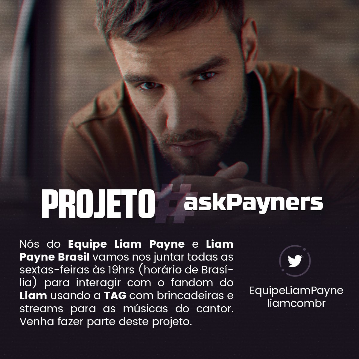 EquipeLiamPayne's tweet photo. Como avisamos à vocês, todas as sextas-feiras às 19hrs nós iremos fazer o #askpayners para interagirmos uns com os outros e analtecer o reizinho Liam Payne! https://t.co/Au9YhE6DRv