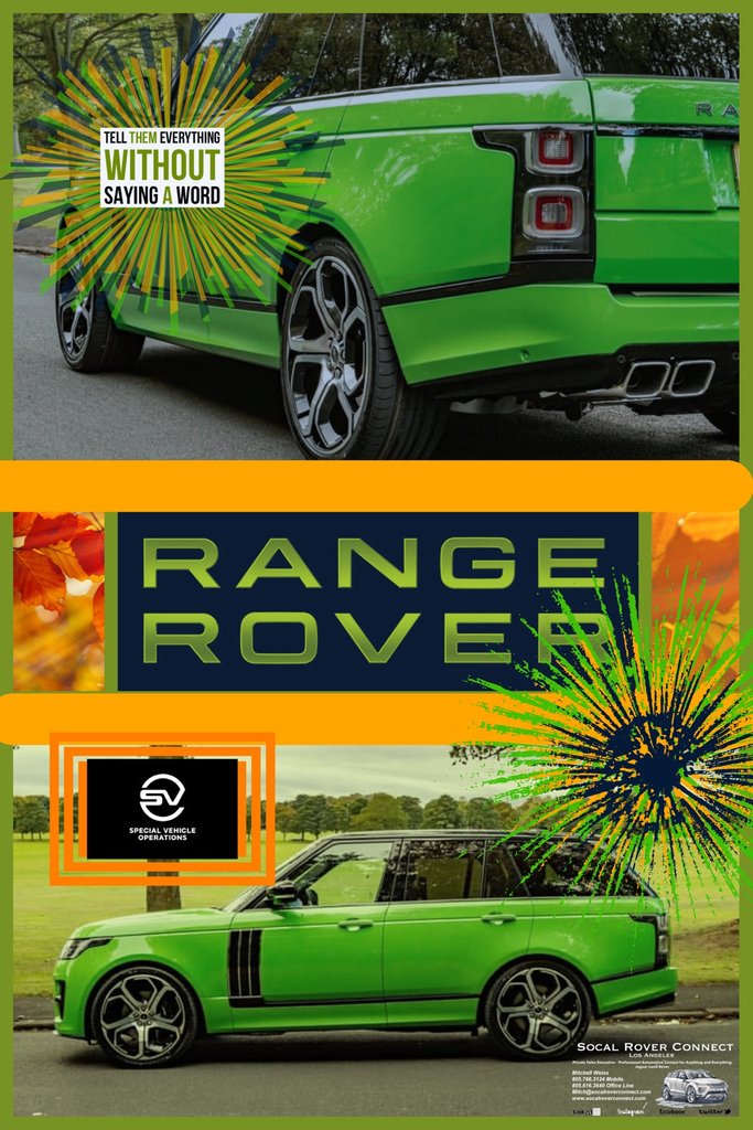 RangeRoverSocal's tweet photo. Absolute Luxury, Refinement and Unrivaled Capability ... delivered to your doorstep for legitimate pricing? What a time to be alive! 

#landrover #rangerover #rangerovervogue #carswithoutlimits #carsofinstagram #amazingcars247 #instacar #supercar #luxurycars https://t.co/ttHv4DKVwu