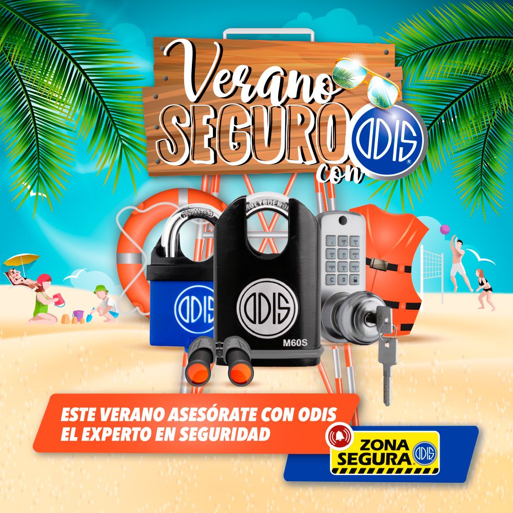 OdisChile's tweet photo. En este Verano🏝 relájate y asesórate con ODIS 🔒 el Experto en Seguridad. Consíguenos en tu ferretería favoritas y en nuestros canales online. 
https://t.co/CiofGNZxqy y nuestra tienda online🛒 https://t.co/tpvVFAgX9Y https://t.co/u7ed0o1GJZ