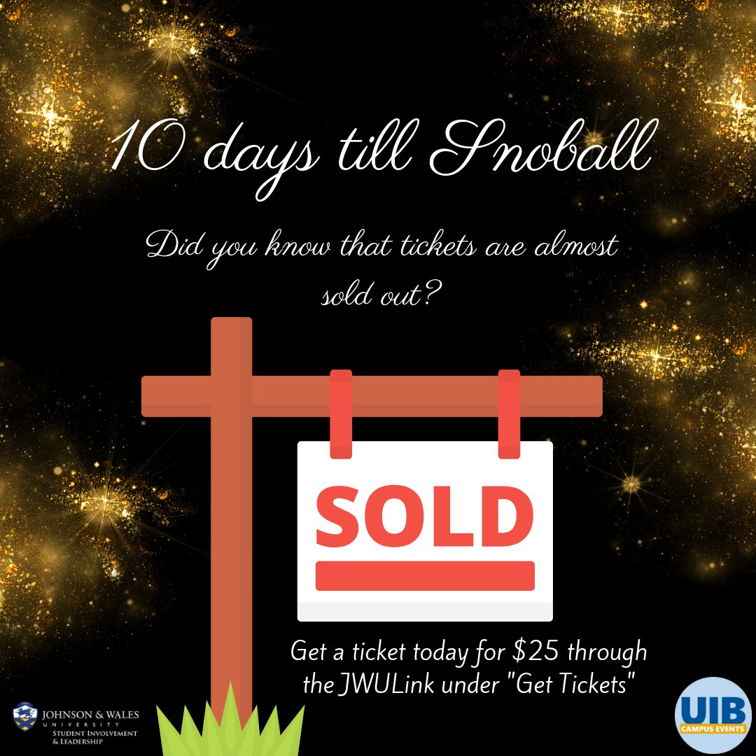 UIBJWURI's tweet photo. Snoball is officially 10 days away and guess what? It's almost sold out! Don't wait to get your ticket! Head to the JWULink under "Get Tickets." We hope you join us for the trip of a lifetime https://t.co/iKhyWVlJgo