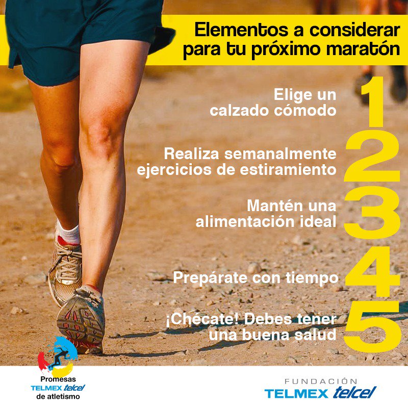 Si deseas inscribirte a un maratón, te aconsejamos tomar en cuenta las siguientes recomendaciones: 😉🏃🏻‍♀️🏃🏻‍♂️👇🏻