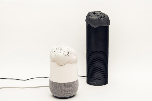 aihomesolution's tweet photo. This fungus-inspired blob’s mission is to whisper sweet nonsense to Alexa providing you with more privacy from smart speakers' "always-on listening." https://t.co/CbX5QPSiwT https://t.co/Gb0w9aw7FF