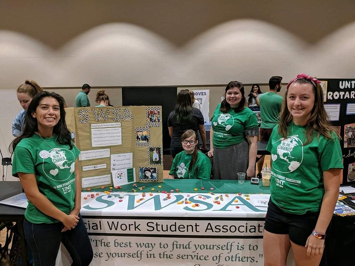 UNT_SWSA's tweet photo. Mean Green Spring Fling is today! Stop by Union 314 between 6-8PM and visit our table! Be sure to bring your UNT Student ID and we will see you there! #MGSF19 https://t.co/3dRYJ2Bgrm