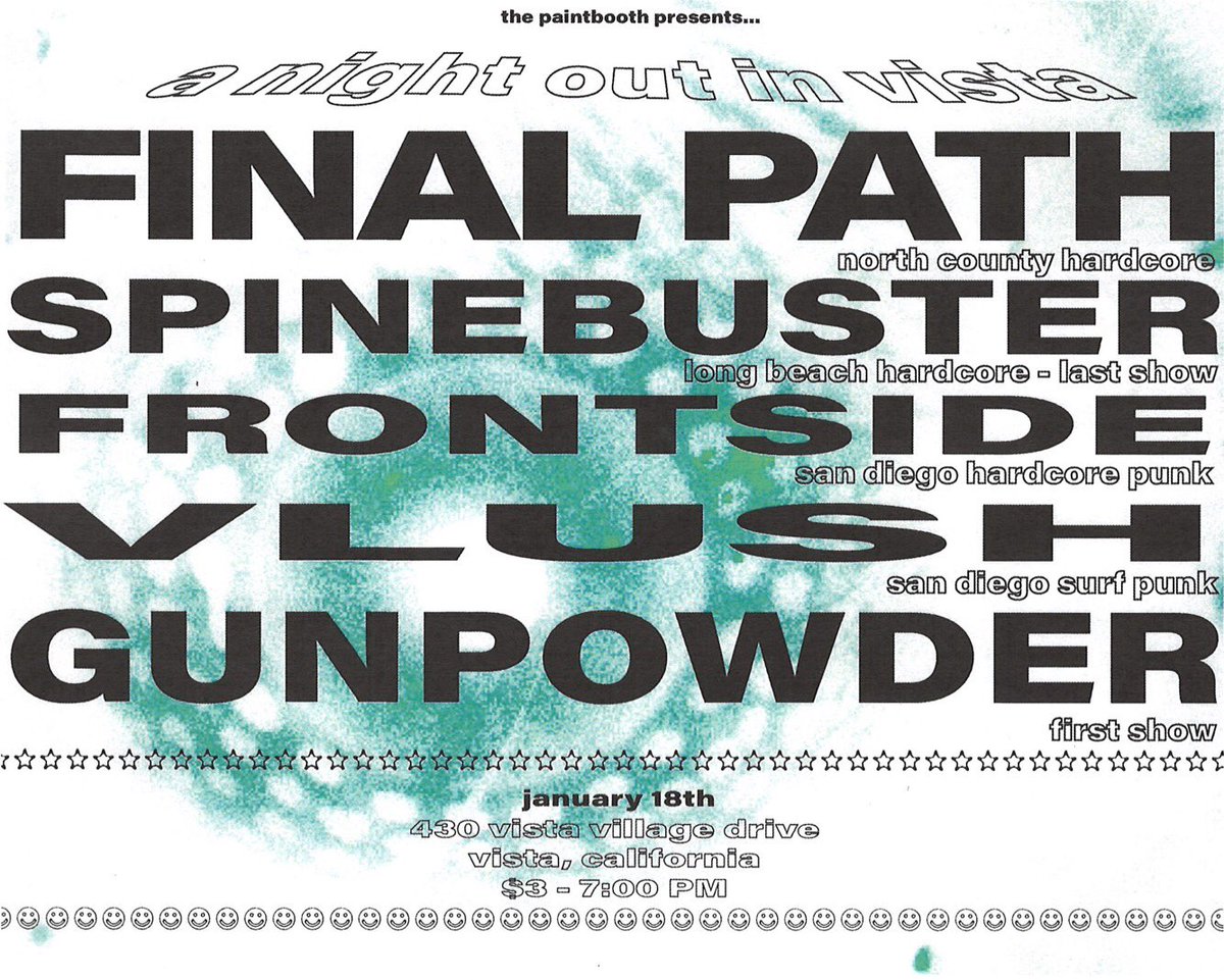 GUNPOWER, VLUSH, FRONTSIDE, &amp; FINAL PATH ARE ALL ON ONE SICK CARD! SO DONT BE LATE !! BRING ALL YOUR LOVE ! 🧡