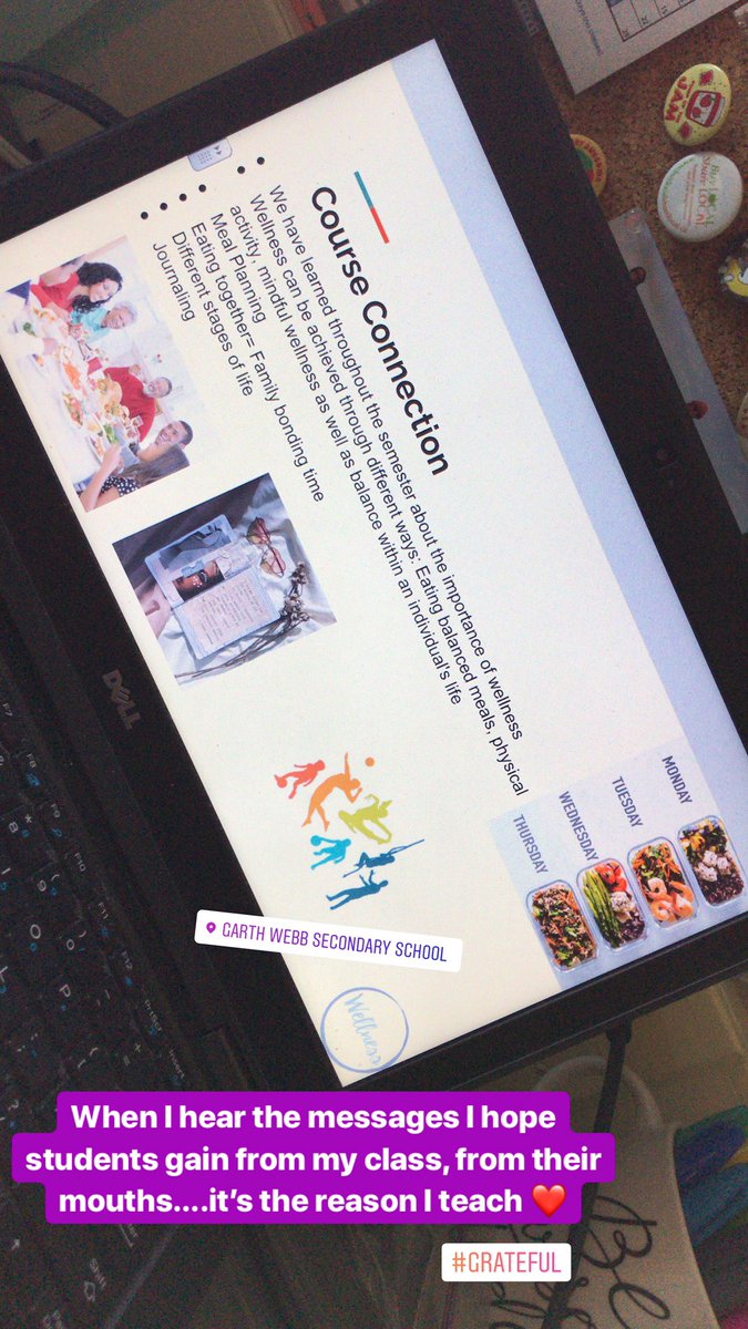 Feeling wonderful and grateful after day one of my grade 12s sharing their wellness journeys ❤️ #gwfoods #teacher #wellness #mindful #selfcare #mentalhealth #MentalHealthMatters