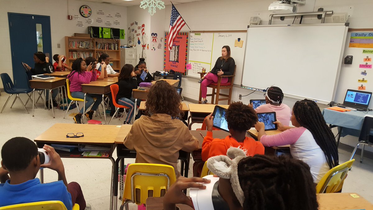 Exploring the International Space station using Ipads and Virtual reality goggles. 
<a href="/jennthomas75/">Jennifer Thomas</a> 
<a href="/CAESPatriots/">Churchland Academy</a> 
<a href="/PortsVASchools/">Portsmouth Schools</a> 
@baunl 
<a href="/ebracyPPS/">Dr. Elie Bracy III</a>