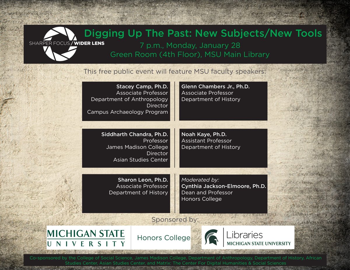 Consider attending this event featuring THREE History faculty members!