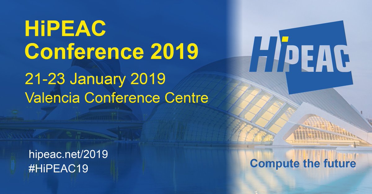hipeac's tweet photo. We'll be exploring the future of computing systems at #HiPEAC19. Will you? 
💻https://t.co/MbYplKrfoV https://t.co/wuM9RZLi7a