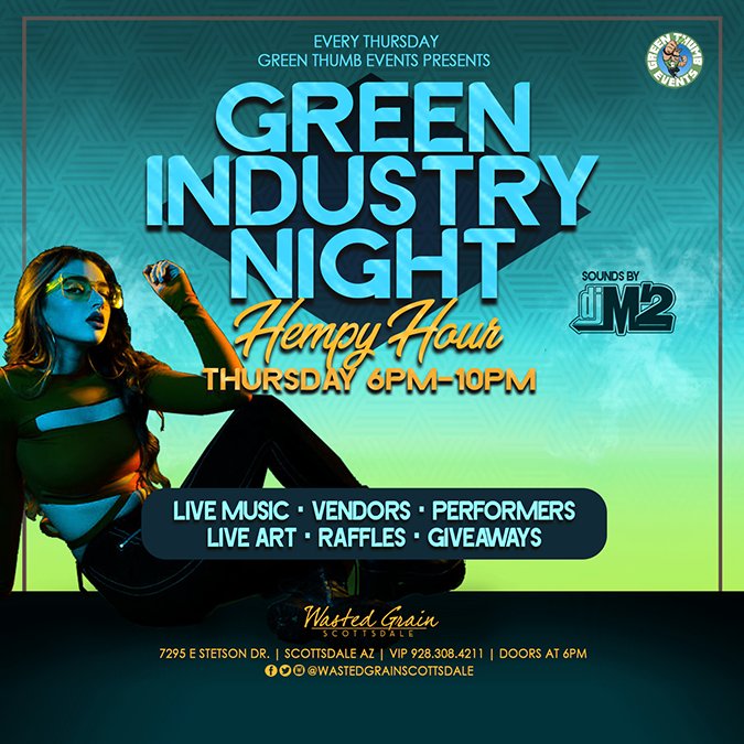 CBD or bust. Swipe left for details to the greenest industry night in #OldTown. Mita-Az
