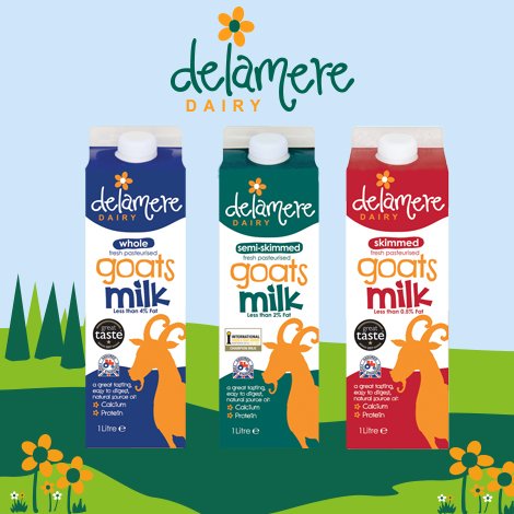 Our fresh goats’ milk cartons have got a new look and highlight our recent product award wins, have you spotted them yet? Find them in your local Morrisons, Asda, Co-op and Booths stores.  delameredairy.co.uk/where-to-buy/