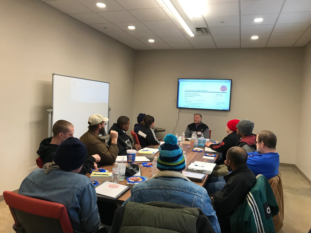 Yesterday we kicked off our January session of the School of Woodworking &amp; Discipleship. We are blessed to have twelve students who are eager to learn. This is the largest number of participants we've had in one class.