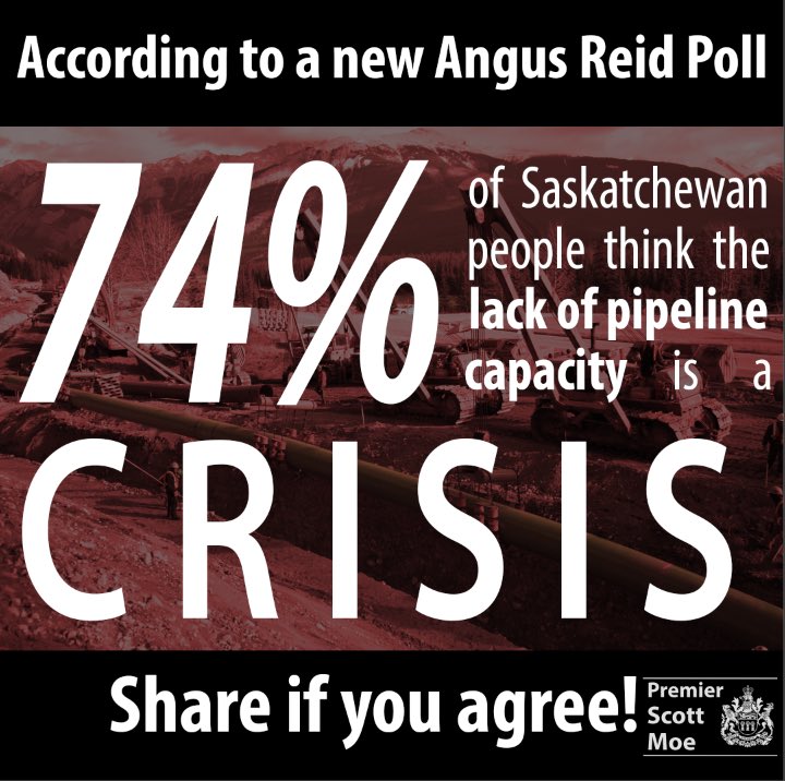 PremierScottMoe's tweet image. Lack of pipelines costs our energy producers billions, and makes no sense while we have abundant Canadian oil that can replace imported foreign oil.

Our nation simply can’t pretend everything is OK, as market access continues to suffer.

We need to get these pipelines built.