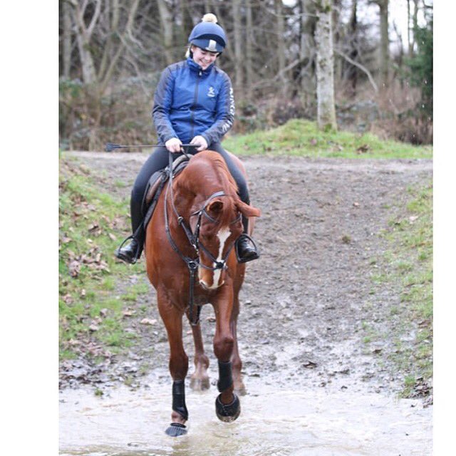 'Our perfect companions never have fewer than four feet' Lovely photo of Katie Smith and Chilli enjoying some XC wearing the Ventair Deluxe. #Championrider #BuiltOnSafety