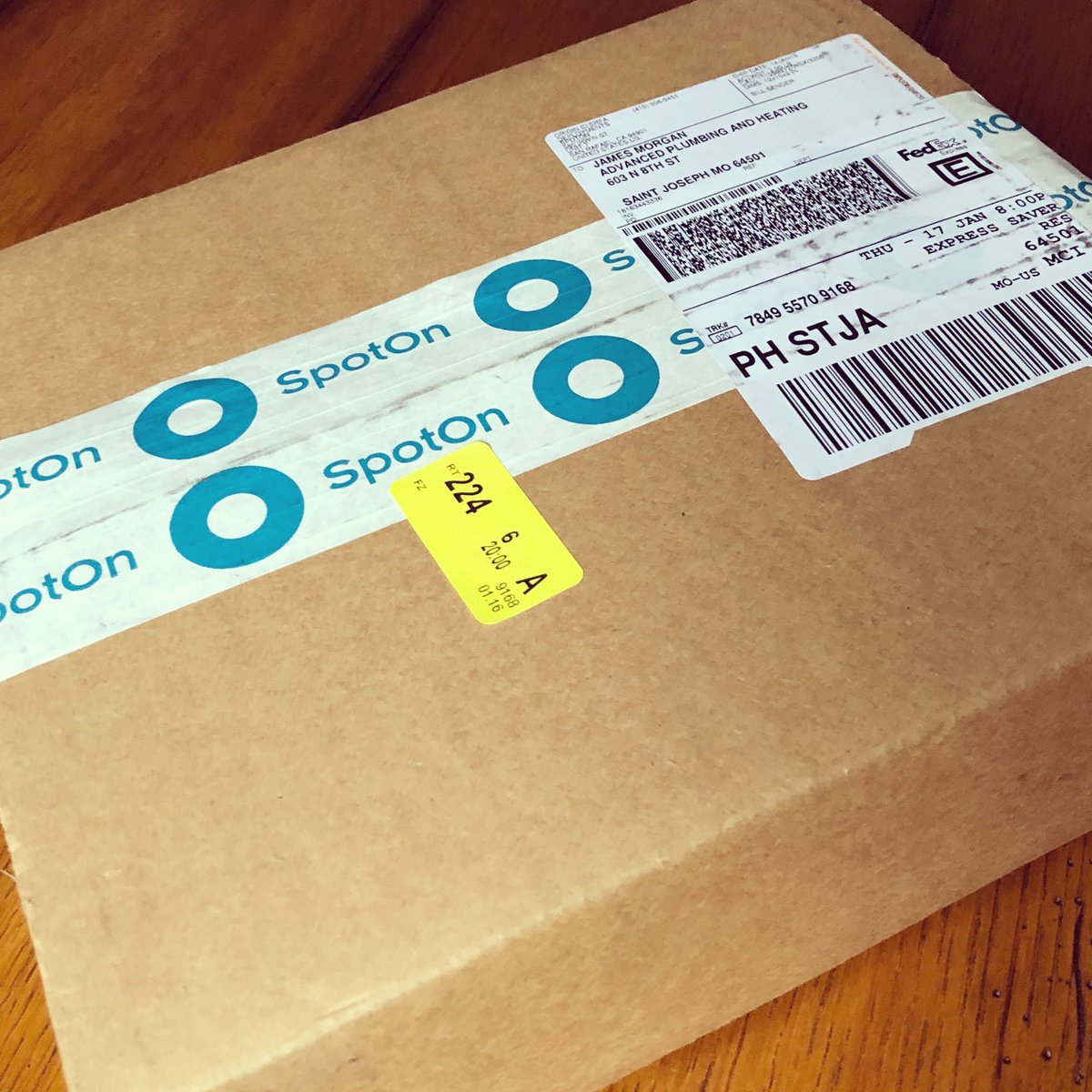 spoton_kc's tweet photo. I love seeing these boxes arrive. Another day, another installation on the calendar. We are eager to help businesses in our community grow & outperform their competitors by providing superior customer care. Your business is our business. #spotonkc #morethanpaymentprocessing https://t.co/O1TsZ274BG