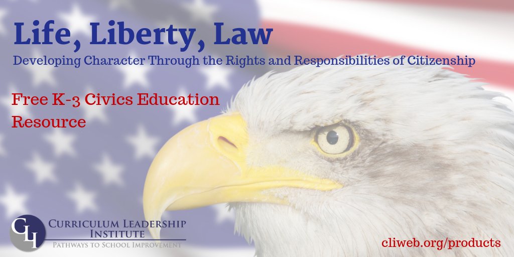 Just in time for MLK Day we've added a bonus lesson to our Life, Liberty, Law FREE resource. Check out 3rd Grade, Lesson 16. Download Kindergarten through 3rd grade for FREE! #civicseducation

cliweb.org/products/
