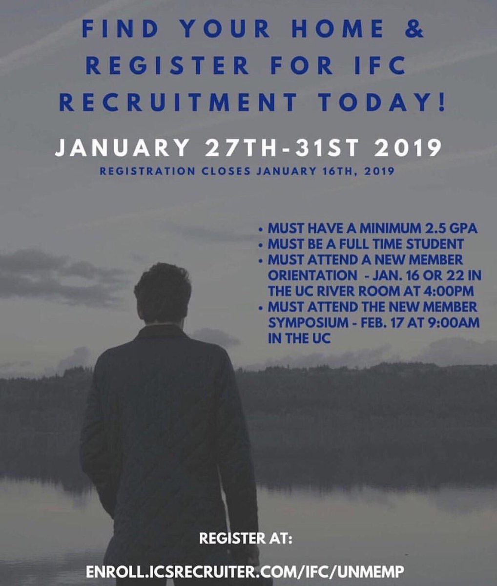 Today is the last day to register for spring IFC recruitment! Sign up today and find your brotherhood.