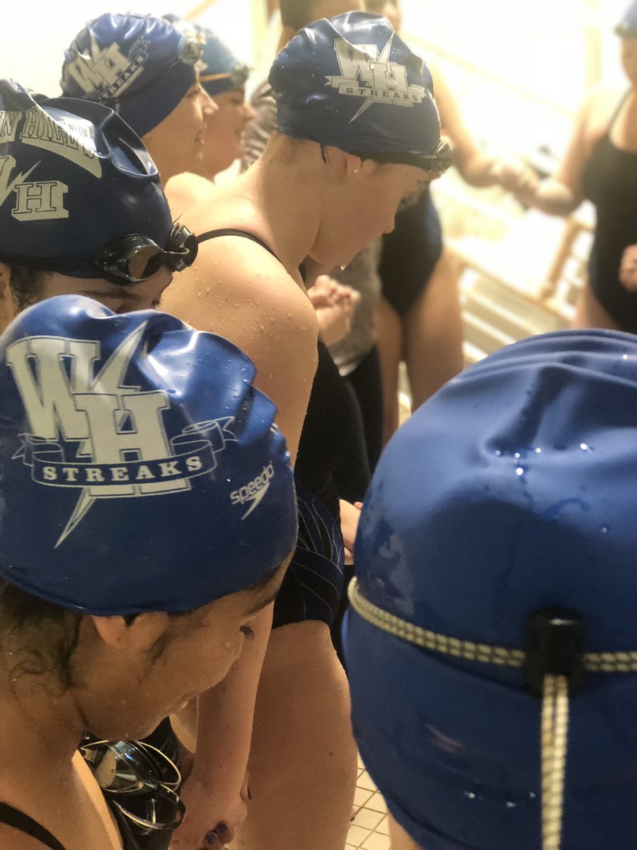 Some visualization &amp; prep for the ladies prior to today’s meet against the Voorhees Vikes! #seniorday2019#GoooStreaks!#swimfast🏊‍♀️⚡️💙🏊‍♂️