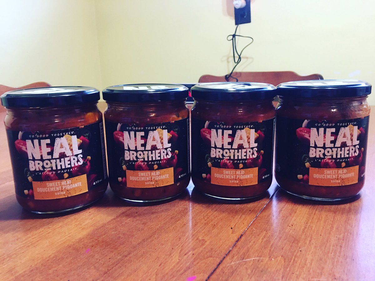 When your favourite Salsa is back in stock at the grocery store!!! 🤗 #nealbrothers. #sweetheat