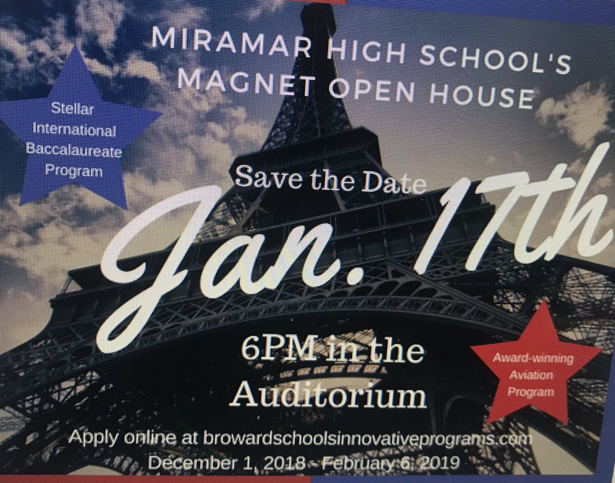 Calling all future Patriots... Come join us for our magnet open house! Over 18 mil in scholarships, dual enrollment opportunities and so much more! #PatriotScholars!