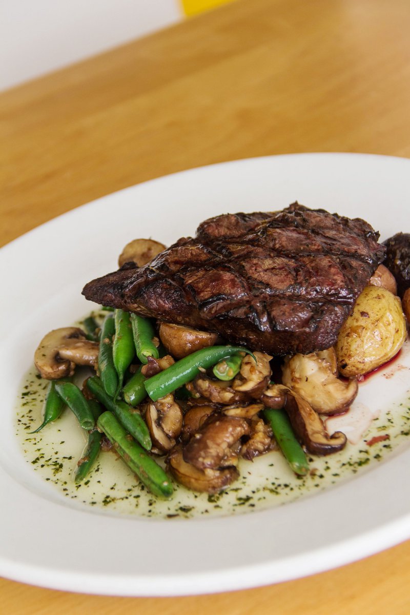 Make tonight #DateNight and enjoy our selection of entree specialties, like the delectable Flat Iron Steak!