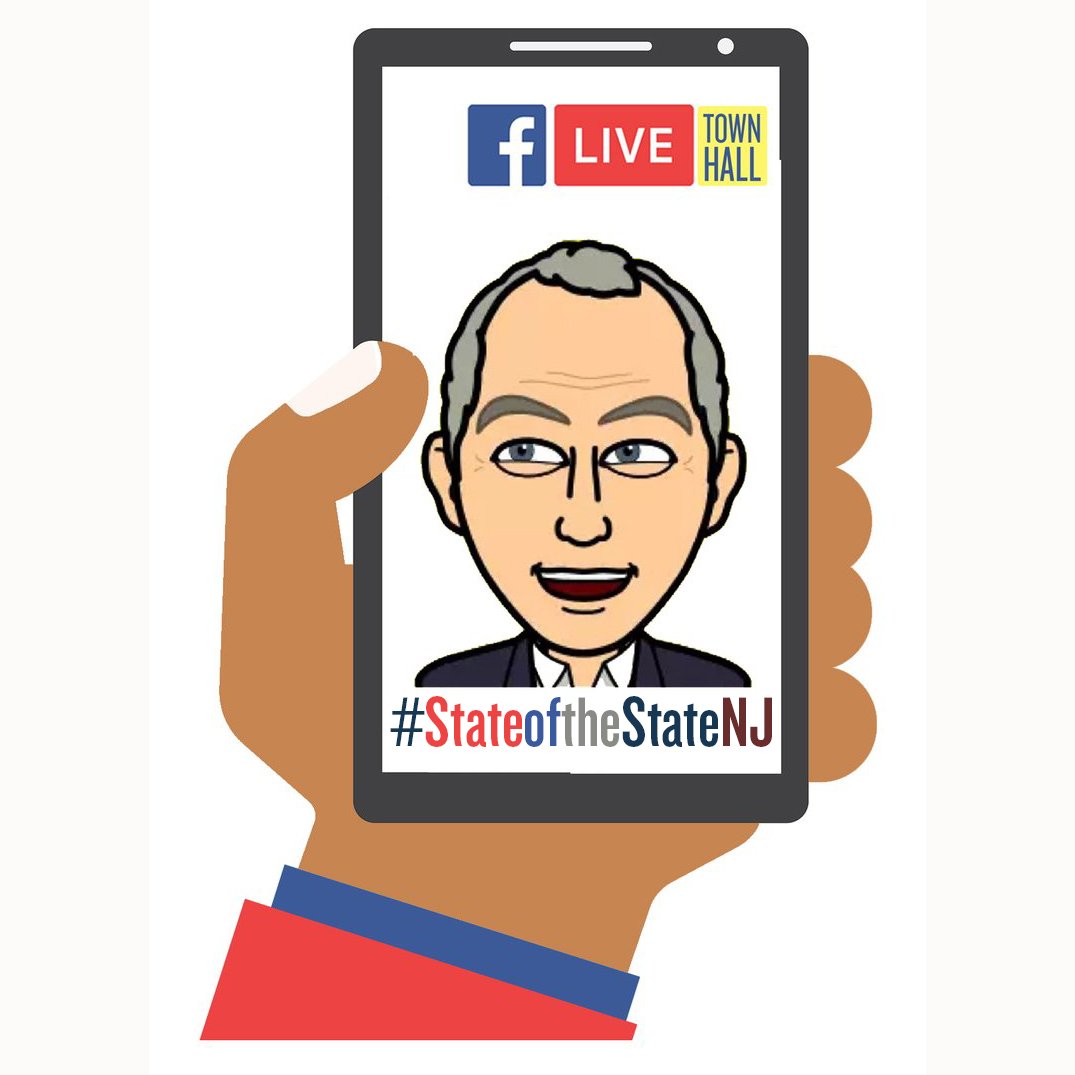 GovMurphy's tweet photo. Join me tomorrow, Jan 17th, at 4:00 p.m. for a Facebook Live Town Hall. We’ll talk about my State of the State address and our priorities for this year.

Ask questions in the comments or use the hashtag #StateoftheStateNJ. Look forward to hearing from you. https://t.co/WfFxYPYKYF https://t.co/zxbX6CKa3P