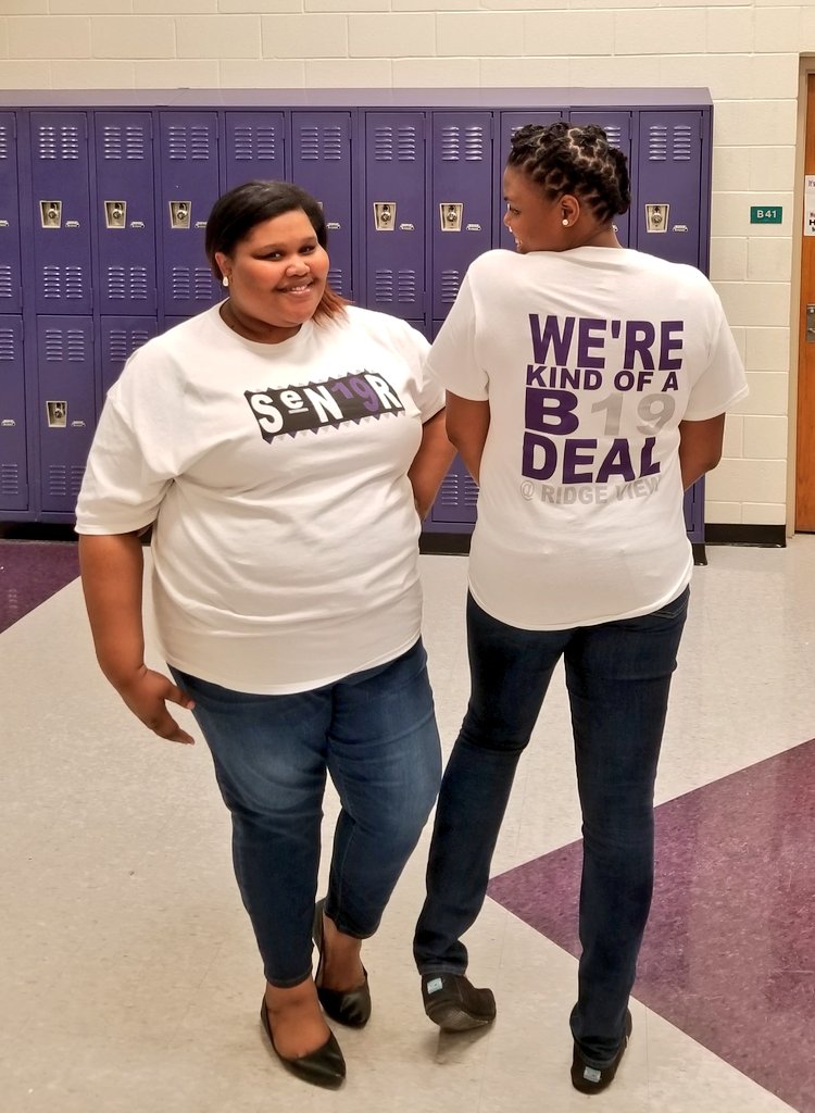 rvhs's tweet photo. RT RT ms_fennell: Can you guess which tribe AKnox_Legacy &amp; I are repping?! Rvhs_Class2019, grab your Senior shirt for only $8 during this flash sale!!! The cost of the shirt is $10 starting Friday! #Cominghome2019 💜👩🏽‍🎓 https://t.co/V6fHutO1fw