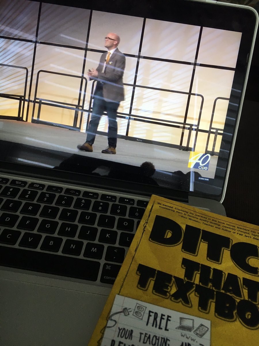kbtechie's tweet image. It’s a @jmattmiller kind of afternoon!!! #ditchsummit #ditchthattextbook.  I totally get it and am living it. I wish all teachers did. 🤗