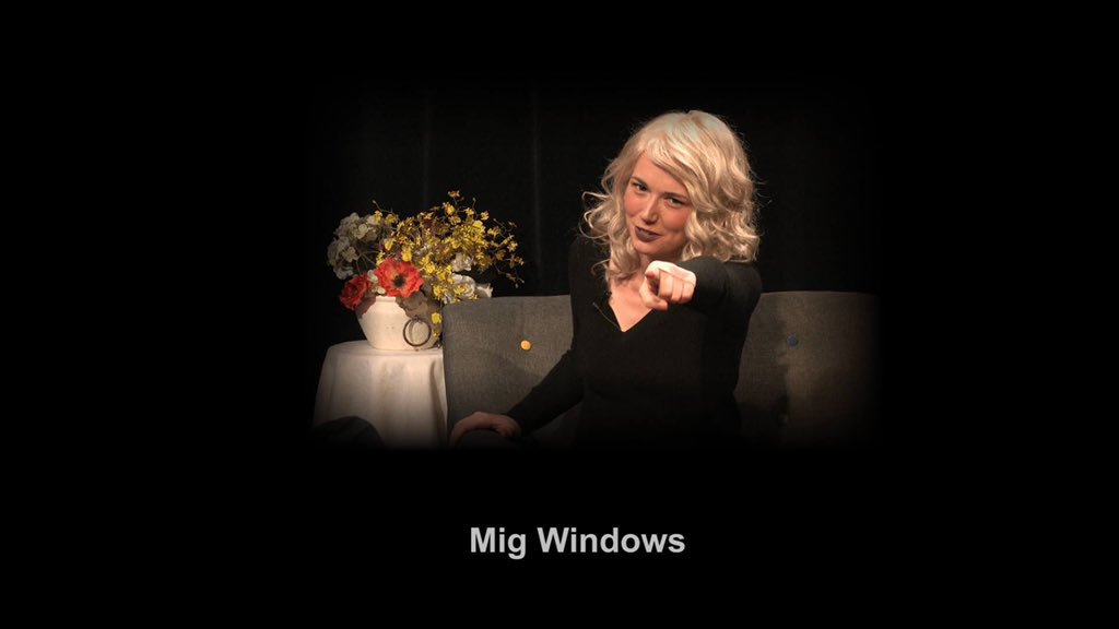 MigWindows's tweet photo. I was on TV! Wanda Borland interviewed me and actor Corey Renfree back in October. This dazzling half-hour of conversation about film aired recently on @RogueValleyTV and now you can see it on YouTube. Check out “A FOCUS On...Mig Windows”  https://t.co/m1ofBE6qiP via @YouTube https://t.co/Q3yURUtWdq