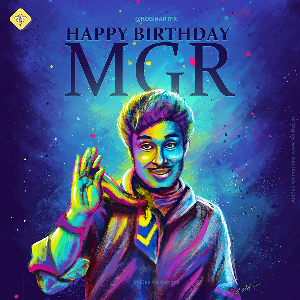 My MGR ART #Makkalthilagam #MGR #happybirthdayMGR
#wacomart #digitalart.