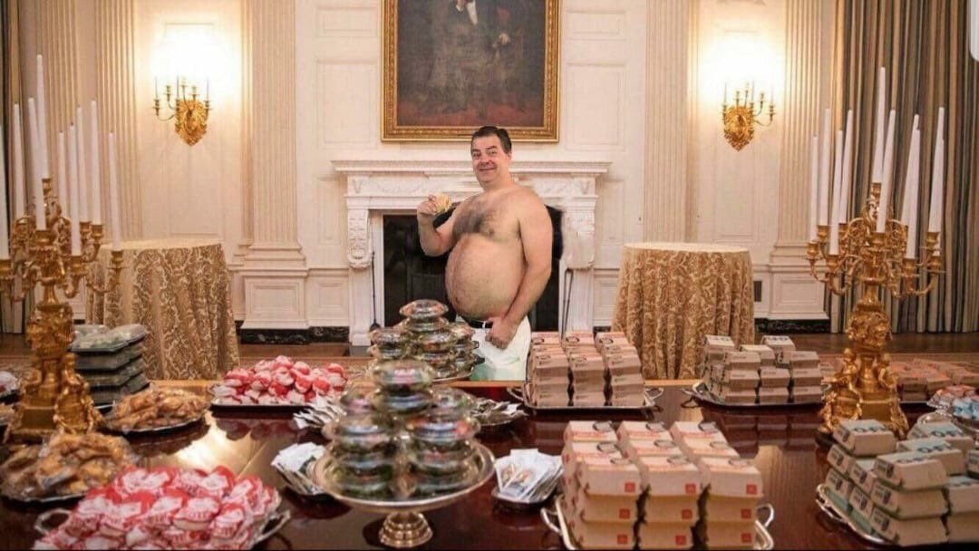 PatRoachRandy's tweet photo. Randy’s Health Scare Update.
We are pleased to announce that after Randy’s 78 cheeseburger binge that landed him in a DC hospital the doctors have listed him as “in stable condition” #prayforrandy @trailerparkboys @ClemsonFB https://t.co/TvBO7dJmMW