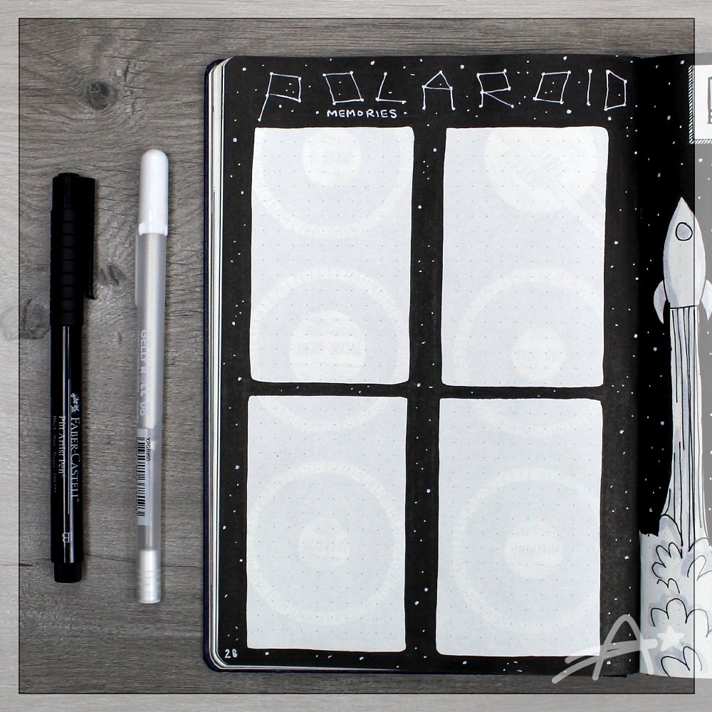 Amazing_Andrea_'s tweet image. My #PolaroidMemories page. Big enough to fit 4 of the #instaxmini #photo sizes 😁

#bujo #bujoideas #bulletjournal #leuchtturm1917 #leuchtturm #stayorganized #bulletjournaltheme #January #blackandwhite #space #stars #constellations #micron #Fabercastell #gellyroll #AmazingAndrea