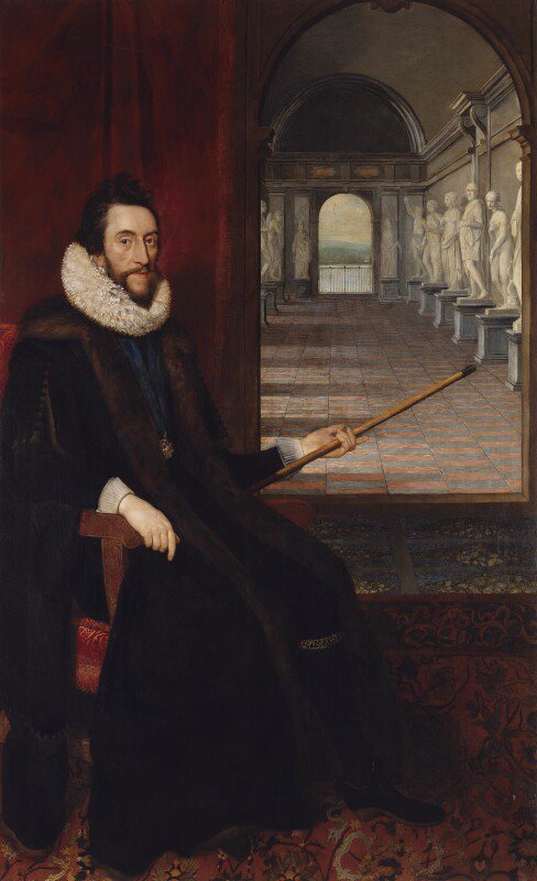 This year's teaching kicks off tomorrow with a lecture for our first years on the beginnings of Archaeology. First slide: this 1618 painting of the Earl of Arundel gesturing with his baton at his gallery of Greek sculptures at Arundel House (on the Strand, overlooking the Thames)