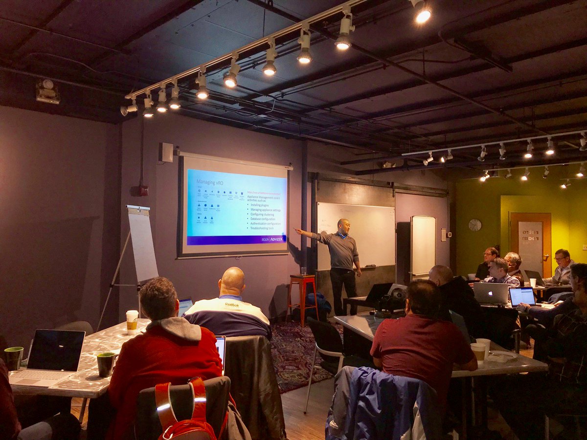 Advizex's tweet photo. Thank you to all the technologists who joined our Solutions Architect, Shinya Sakuta, for our #vRealize Orchestration Workshop. Learn more about VMware and Rolta|Advizex solutions here: https://t.co/y6aFYPnPIr 
#AdvizexVMware #VMware https://t.co/C6vhImnOXm
