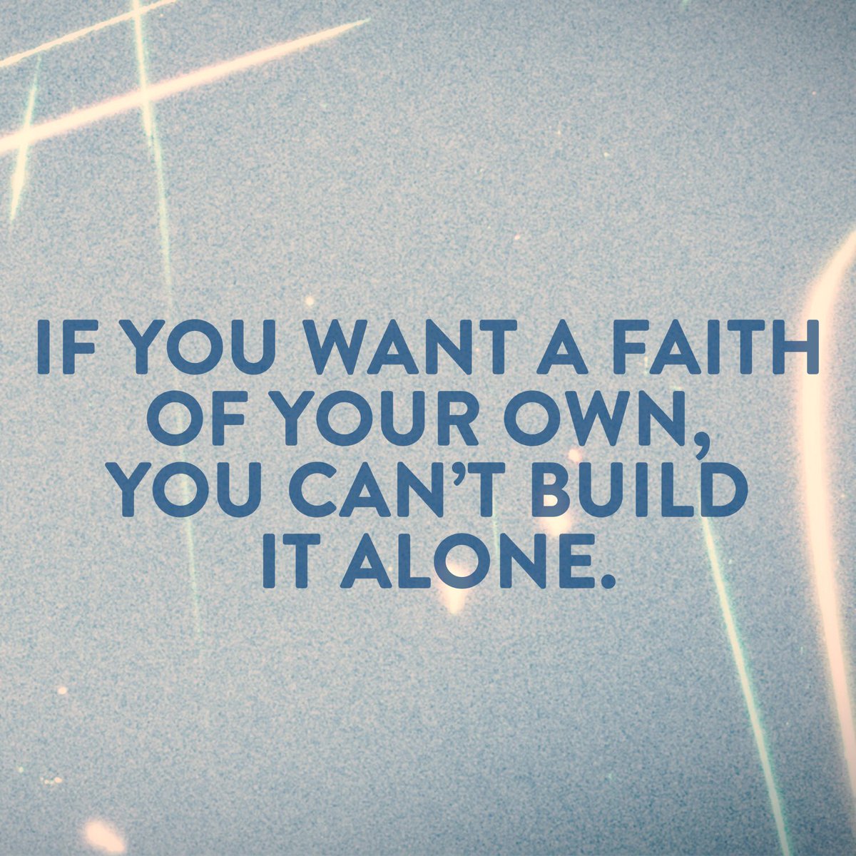 DiveStudentMin's tweet image. If you want a faith of your own, you can’t build it alone. God uses people to grow our faith! #mineseries #deepseries #xp3hs #xp3ms