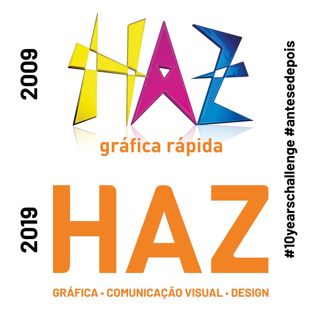HazSign's tweet photo. Entramos na onda do'10 years challenge': Nosso Logo antes e depois!  #10yearschallenge #TenYearsChallenge #haz #hazsign #grafica #comunicacao https://t.co/KPBCXvm6Oi
