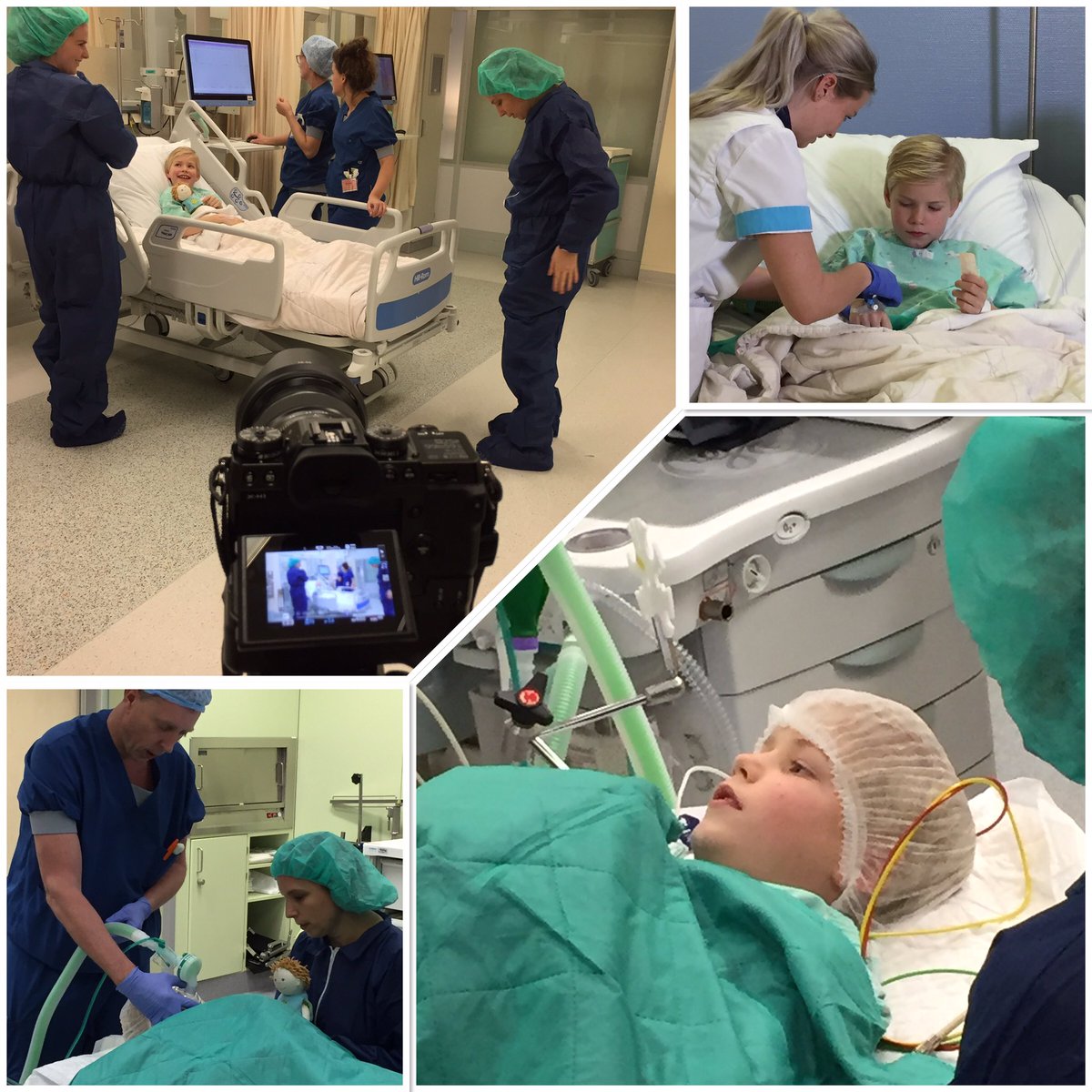 Vandaag loop ik mee op de ‘filmset’ voor #kindergeneeskunde en bezoek voor de eerste keer een #operatiekamer! 

Wauw! 
Ik ben net zo onder de indruk als Daan, onze jonge acteur 😁.

En ben benieuwd naar het eindresultaat voor <a href="/wijzijnfam/">Fam</a> van <a href="/ETZnl/">ETZ</a>!