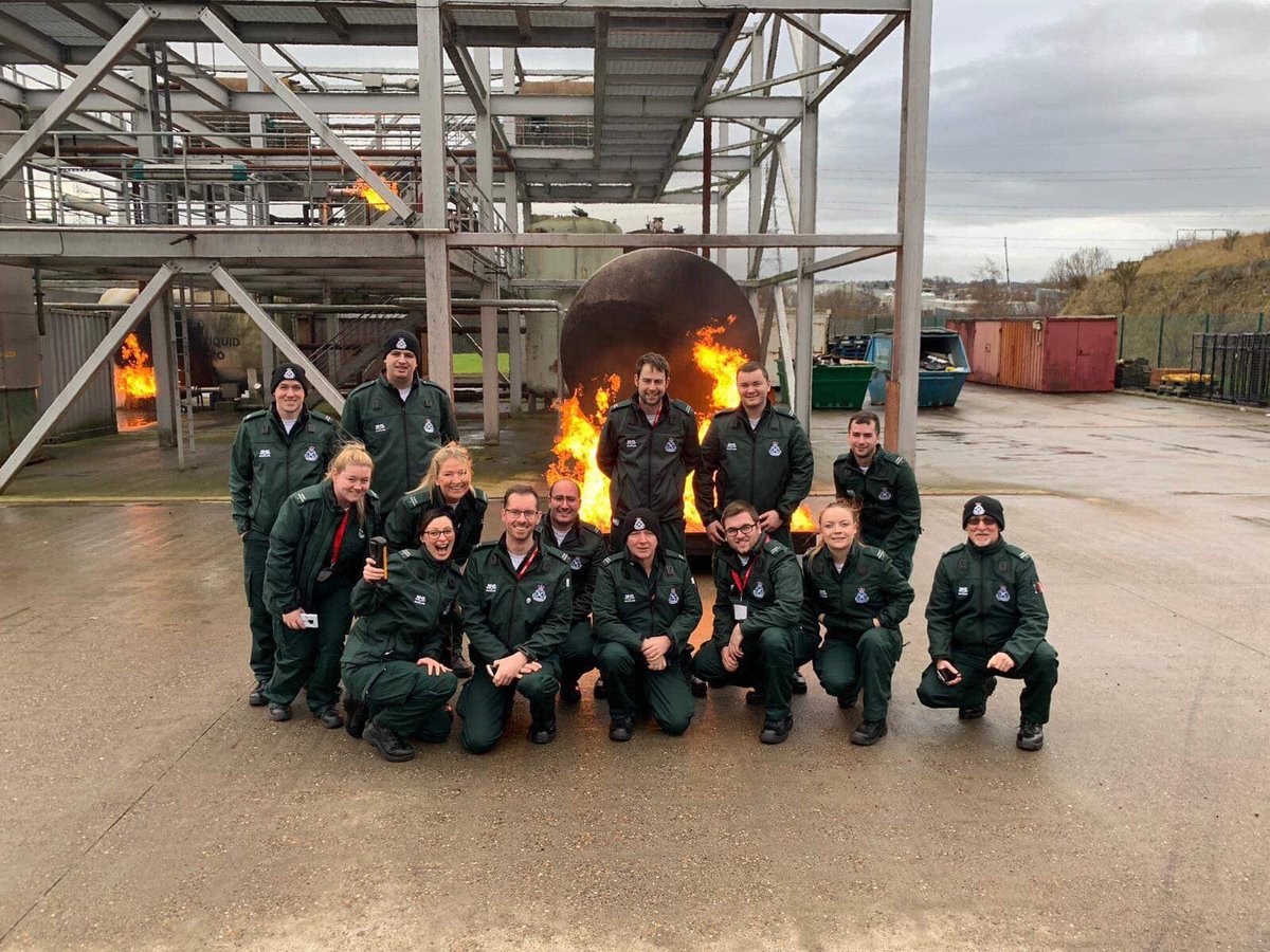 SASEPDDWest's tweet photo. @Scotambservice students from #WTECH0318 taking part in their inter-professional training day with @fire_scot @scotfire_west at their training facility in Cambuslang. Through education and professional development we prepare for caring for our patients in all situations. https://t.co/FhBI1ub5qa