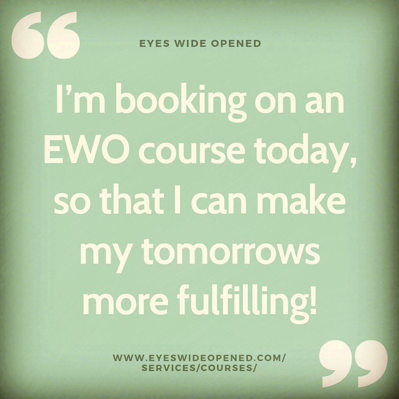 What are you waiting for?
ewopened.com/services/cours… 
(Limited places on Feb workshop - booking closes 21 Jan)

#newjob #newcareer #newwork #newlife #newyearnewyou #coaching #lifecoaching #careercoaching #happiness #behappy