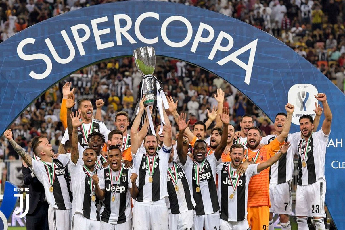 Bravi ragazzi ⚪️⚫️ #JuveMilan #SuperCoppa