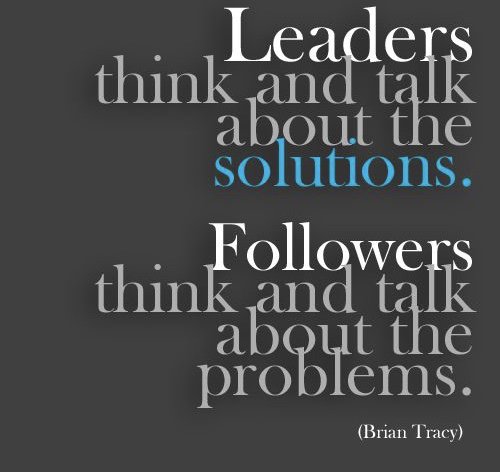 Some people see problems with every solution but successful people see solutions for every problem.
