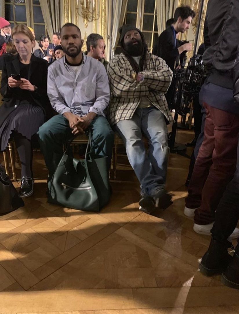 Frank and some guy front row at the Louis Vuitton show. : r/FrankOcean