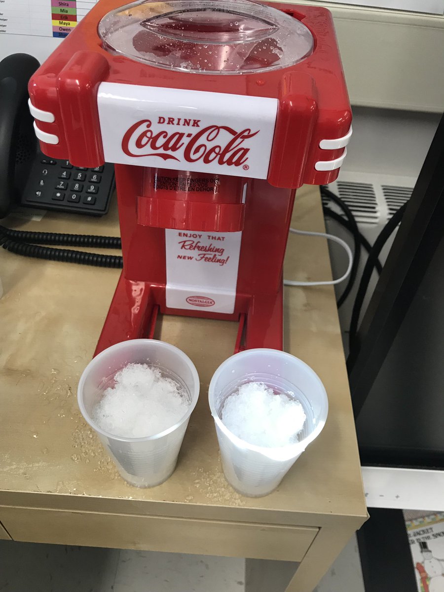 MsJackiesPrek's tweet photo. Making snow cones and graphing our favorite flavor @MrsLongarzoSLP @CresskillBOE https://t.co/ESqTRaPNEW