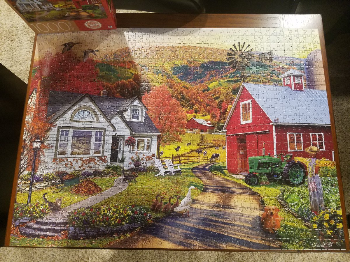 Oh shit. Fucked around and finished a 1000 piece puzzle #NewYearNewMe #IfYouCanDreamItYouCanDoIt