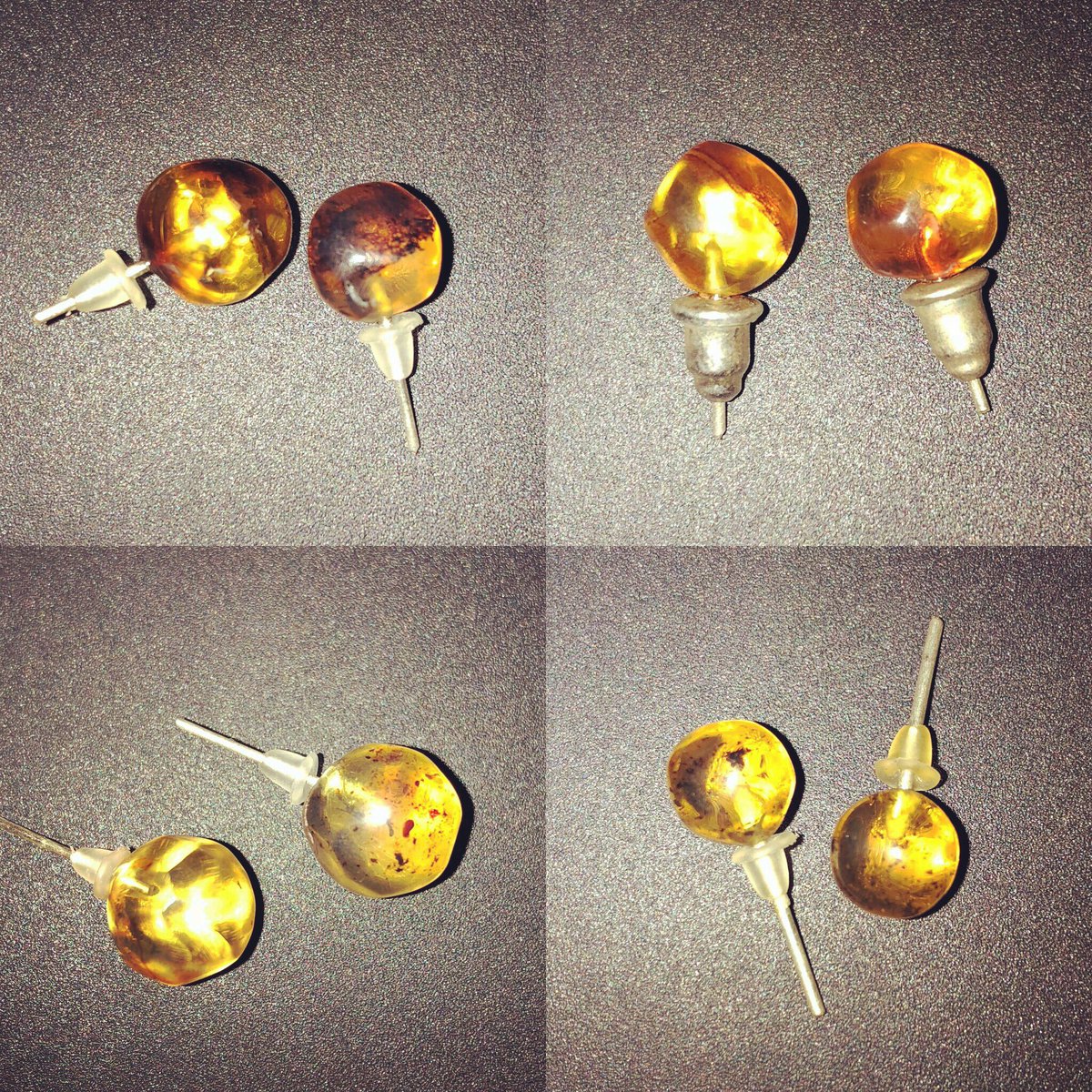 Pequeños aretes de bolita de ámbar puro de Simojovel, Chiapas ❤️
Separa el que más te guste 😍
#Amber #Ámbar 💛
#Prehispanik 🖤