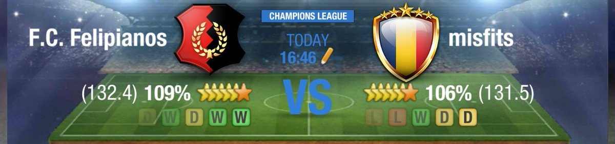 FC_Felipianos's tweet photo. The boss goes strong for our 5th Champions League game.
⚽ MatchDay 11
🏆 @topeleven Champions League
🗓️ 16/01/19
🆚 misfits
🏟️ FC Felipianos Stadium
🕠 16:48
🔴⚫
#ForeverFelipianos
📲#FELMIS https://t.co/xWBjZHAS4T
