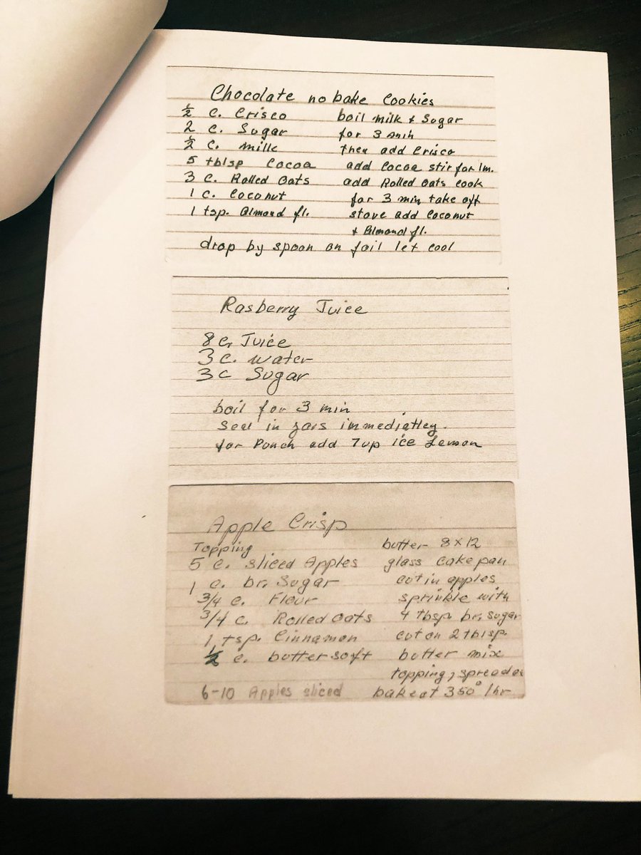 Jessica85659702's tweet photo. #ABTatUFV #AB2T2 Just got some delicious recipes from my grandma to add to our book! ☺️ https://t.co/WCgztwGCmb