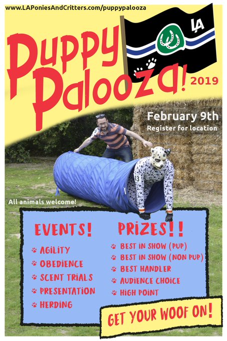 Saturday February 9th, Pup palooza, LA's premier Pup Event returns for its 4th year!  $15 online, $20<a href="/tag/mytwitteranniversary"class="tags"><span>#mytwitteranniversary</span></a>