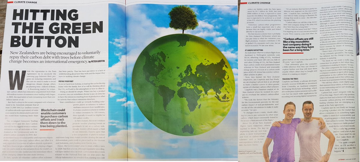 centralityai's tweet image. These guys are setting the world on fire! Congrats to @carbonclick for landing their first media feature in the @nzlistener. So proud to have them be a part of the Centrality Accelerator programme powered by @LightningLab