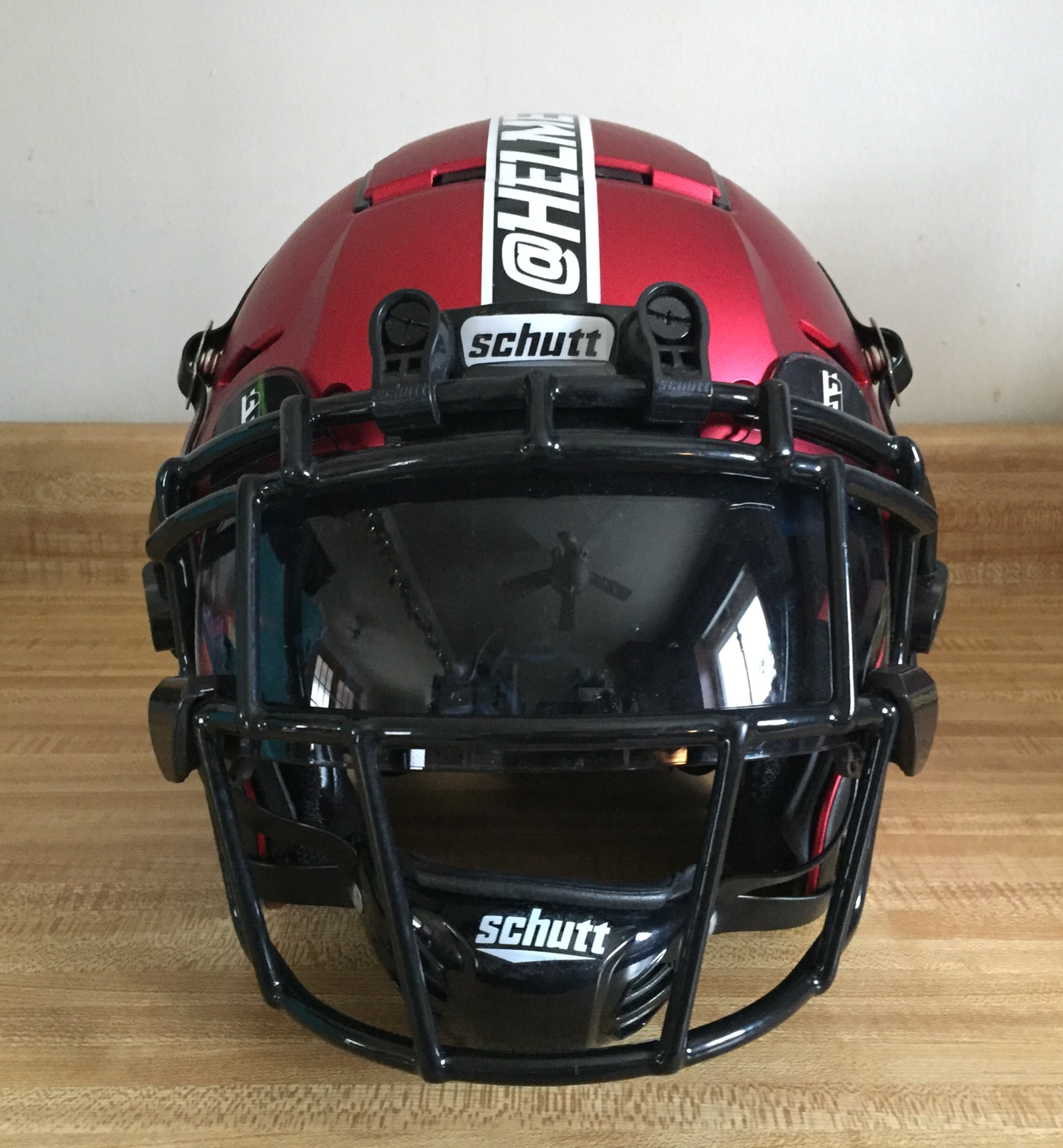 Visor for schutt store f7