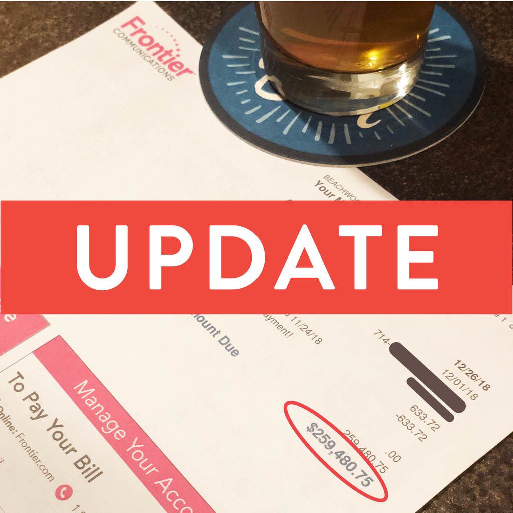 Huge thank you to all who liked, commented, & help spread our story! Without you & your support we don't think we’d have the outcome we get to share w/ you today: @frontiercorp has apologized for the situation, how poorly it was handled & will be removing all fraudulent charges.